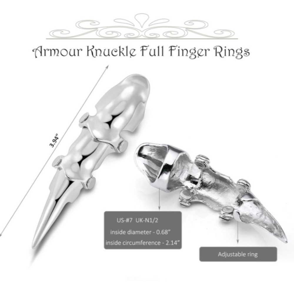 Gothic Silver Rings "JOVIVI" - Picture 4 of 9